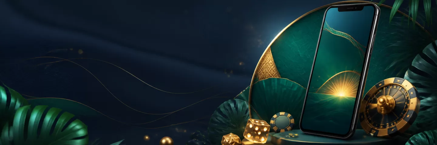 pinasjili mobile entertainment welcome banner in navy, emerald and gold