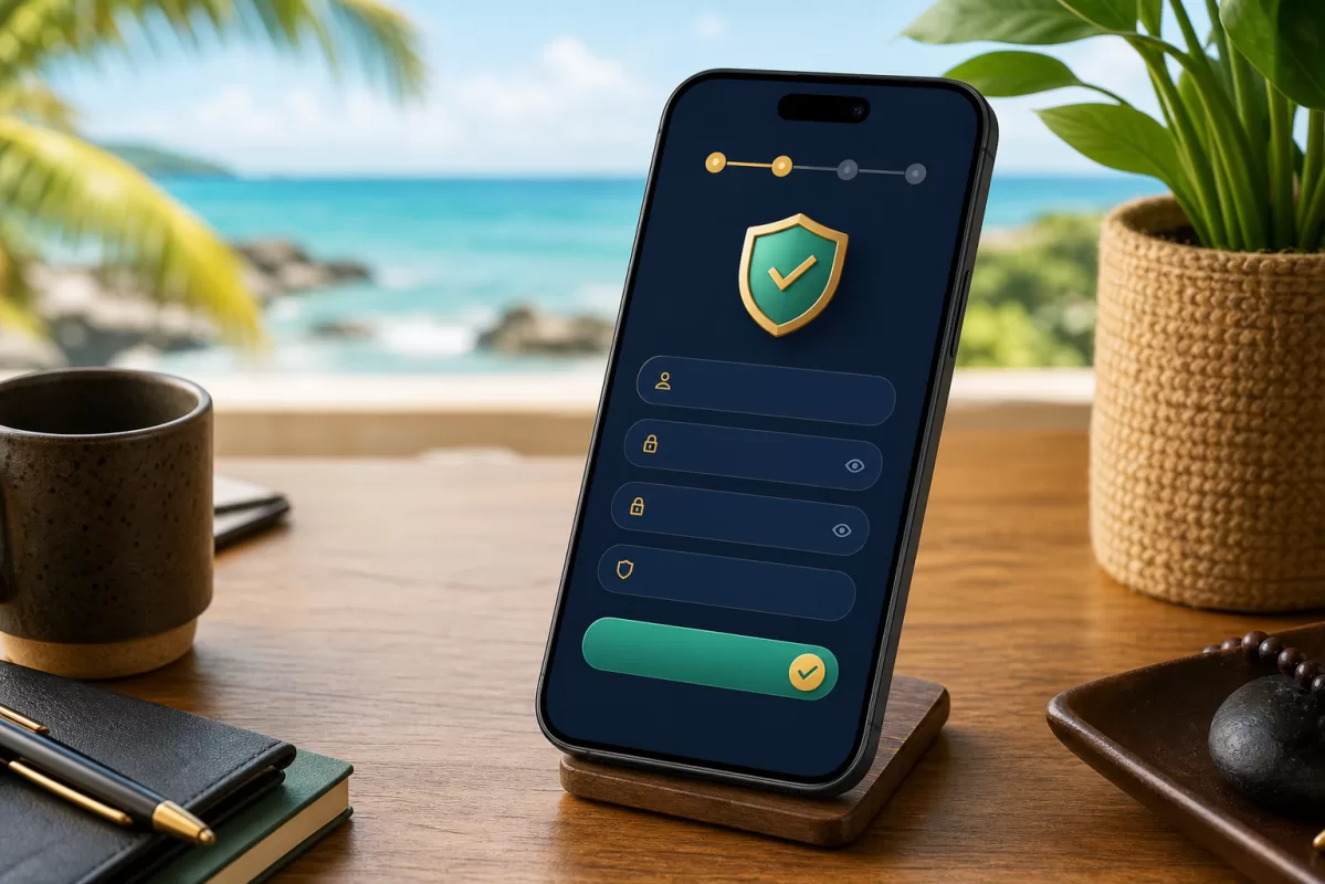 pinasjili registration steps on a secure mobile interface