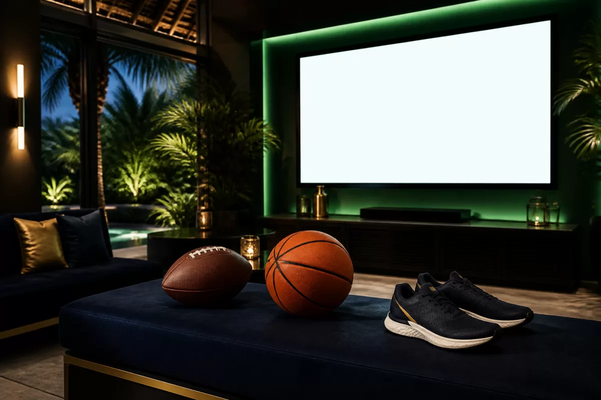 pinasjili sports guide in a modern tropical viewing lounge